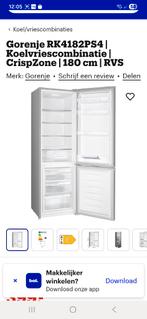 Koelkast, 4 maanden oud, Ophalen, 75 tot 100 liter, Met aparte vriezer, Nieuw