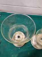 kandelaars windlichten op voet 2x, Ophalen of Verzenden, 'T Olde Gre-j, Info@toldegrej.nl, Endepoelstraat 20f Didam