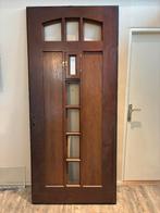 HARDHOUTEN VOORDEUR 103 X 231 CM SHOWROOM MODEL, 100 tot 120 cm, 215 cm of meer, Ophalen of Verzenden, Hout