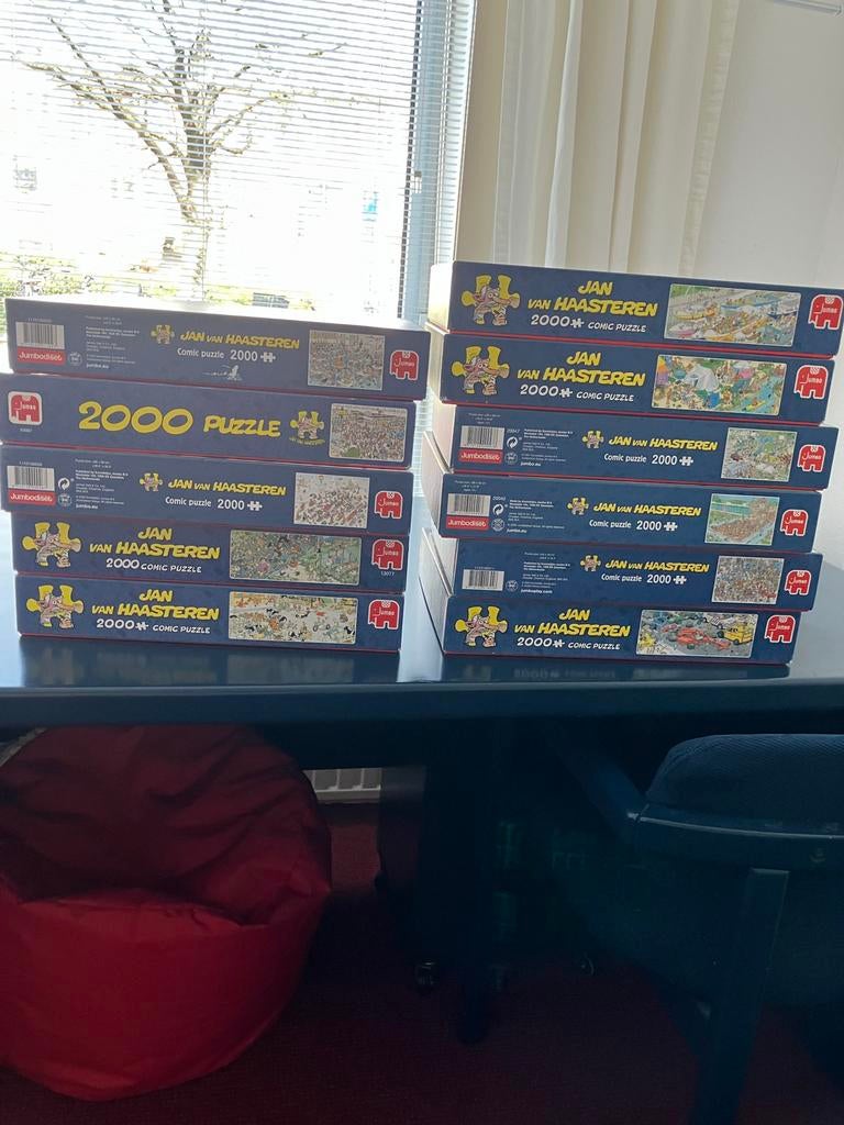 Jan van Haasteren Puzzels - Diverse Aantallen Stukjes, Hobby en Vrije tijd, Denksport en Puzzels, Ophalen of Verzenden, Meer dan 1500 stukjes