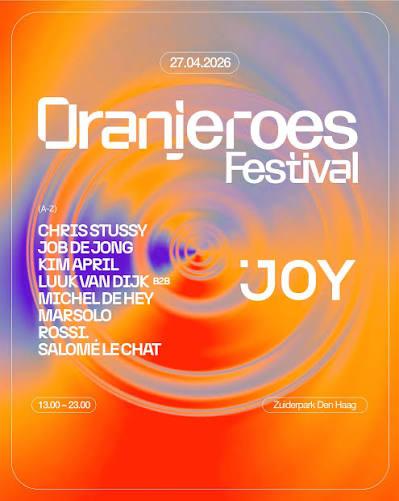 1 Tickets Oranjeroes Festival – Den Haag (27 april), Twee personen