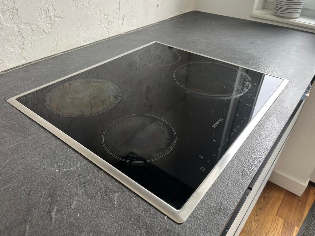 Siemens keramische kookplaat, type HT5ET60, Witgoed en Apparatuur, Kookplaten, Ophalen of Verzenden, Gebruikt, Inbouw