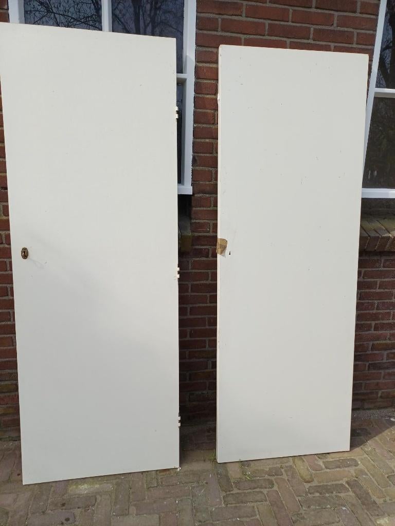 Twee verzwaarde kastdeuren 200 x 72 cm, Ophalen, Gebruikt