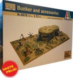 Bunker and Accesoires World War II (Italeri 6070) 1/72, Ophalen of Verzenden, Nieuw, 1:50 of kleiner, Diorama