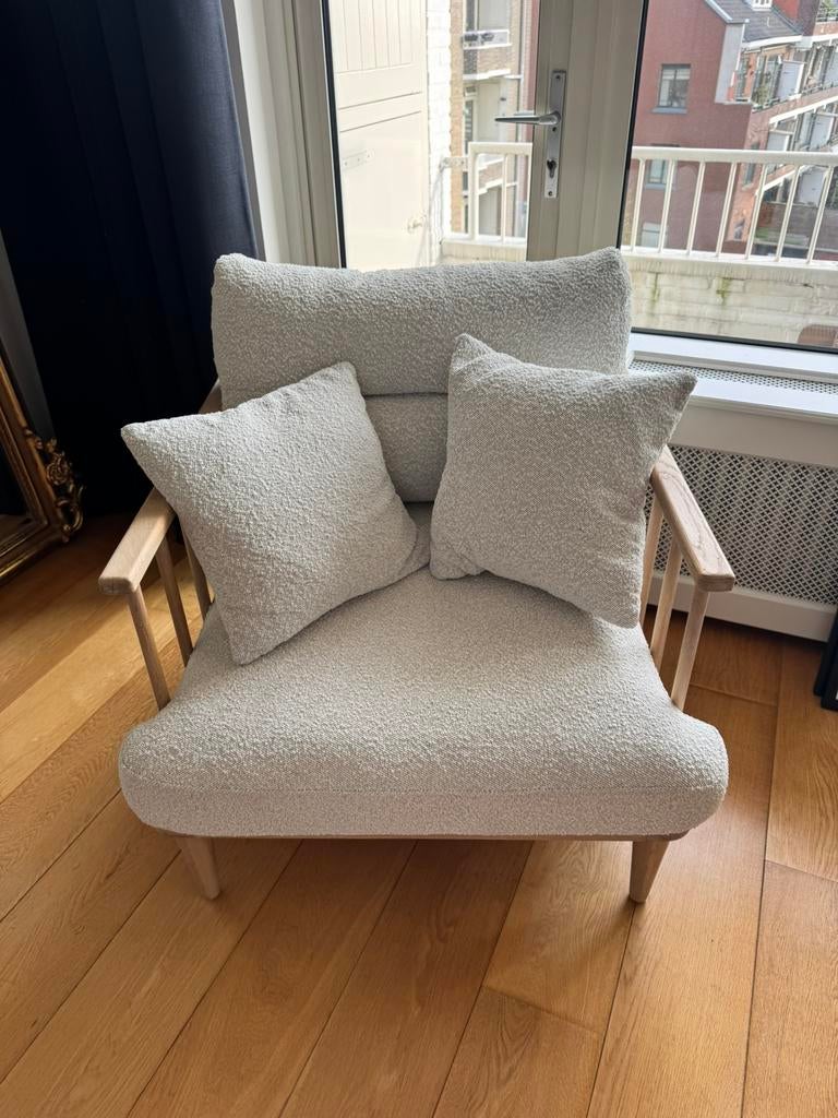 Nieuw - Loods5 Fauteuil Woody Bouclé, Ophalen, Zo goed als nieuw, Eén