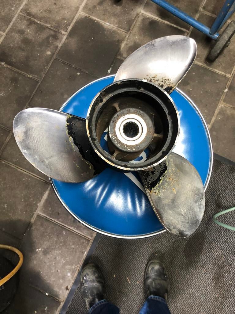 Rvs schroef counter rotating 14 1/4 x 21 p, Watersport en Boten, Bootonderdelen, Ophalen of Verzenden, Gebruikt, Motor en Techniek