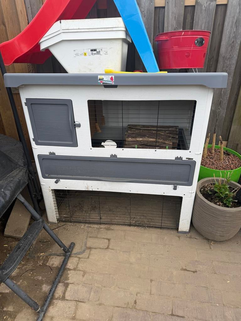 Konijnen hok., 110 cm of meer, Ophalen of Verzenden, 90 cm of meer, Hok