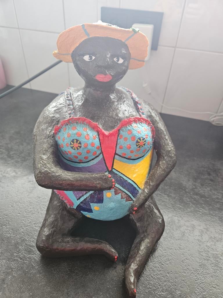 Dikke dame, Huis en Inrichting, Ophalen of Verzenden, Zo goed als nieuw, Meerkleurig, Modern