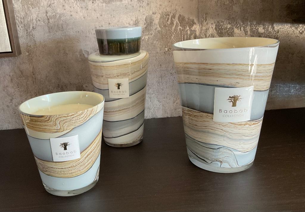 BAOBAB Geurkaarsen en diffuser, Huis en Inrichting, Woonaccessoires | Kandelaars en Kaarsen, Ophalen, Overige materialen, 25 tot 50 cm