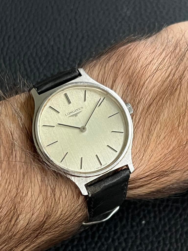 Vintage Longines horloge, Ophalen of Verzenden, Staal, Longines, 1960 of later