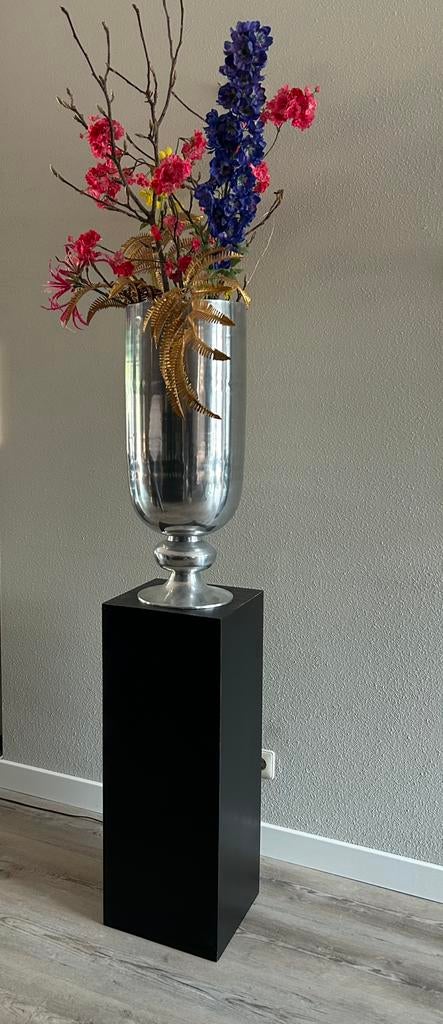 Grote vazen / kelken 69 cm hoog, rond 28 cm. P.st., Ophalen, Overige kleuren, Minder dan 50 cm, Glas