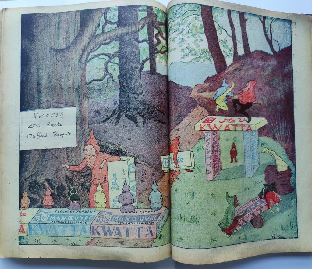 Vintage Kwatta Reclameboekje - Sprookjesachtige Illustraties, Ophalen of Verzenden, Gelezen, Rémo, Sprookjes