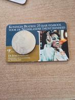 Beatrix 25 jaar symbool munt, Ophalen of Verzenden, Koningin Beatrix, Euro's