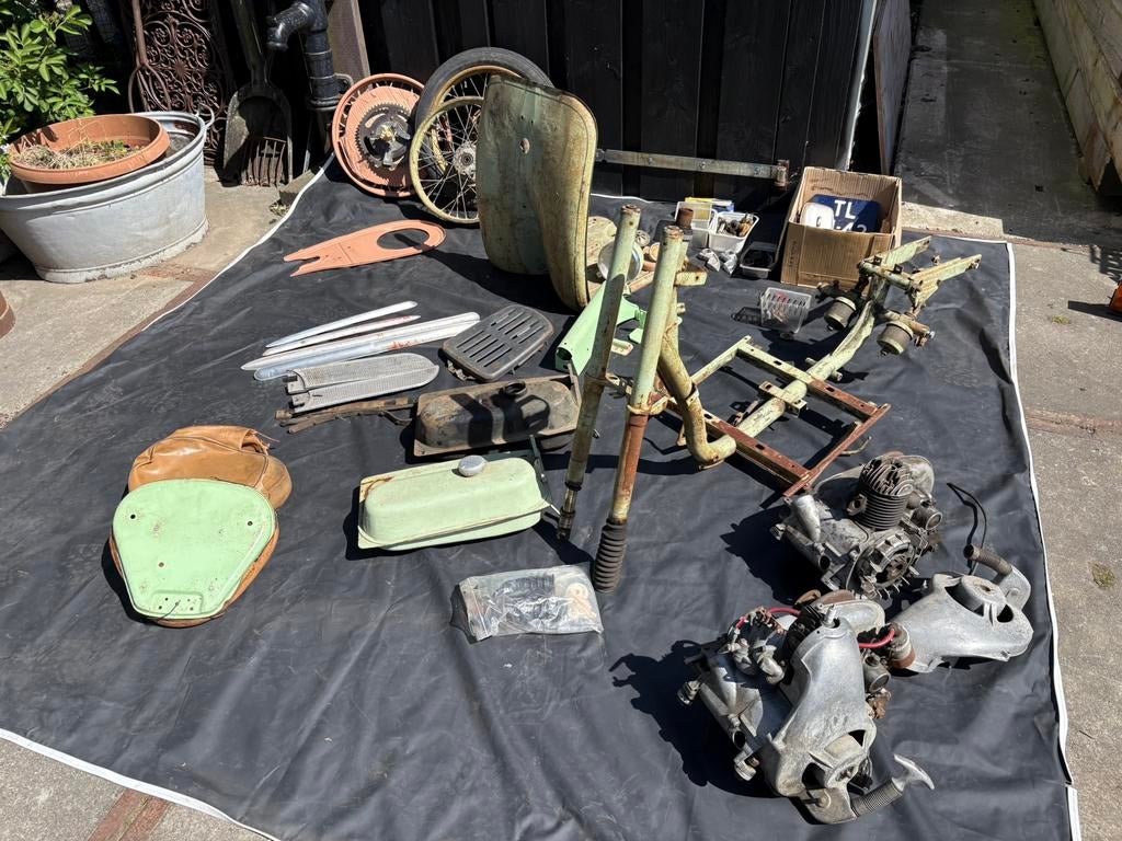 DKW Hobby onderdelen met kenteken 1955, Motoren, Ophalen, Gebruikt