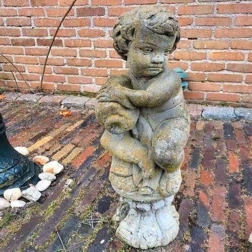 5 betonnen tuinbeelden, Tuin en Terras, Tuinbeelden, Gebruikt, Overige typen, Beton, Ophalen