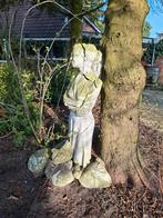 Vintage stenen beeld van een vrouw voor de tuin, Ophalen, Gebruikt, Mens