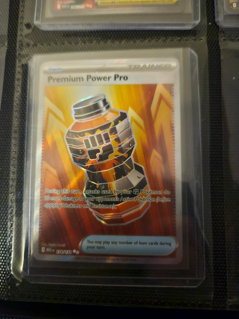 Pokemon Premium Power Pro 174/132 Mega Evolution, Ophalen of Verzenden, Zo goed als nieuw, Losse kaart, Foil