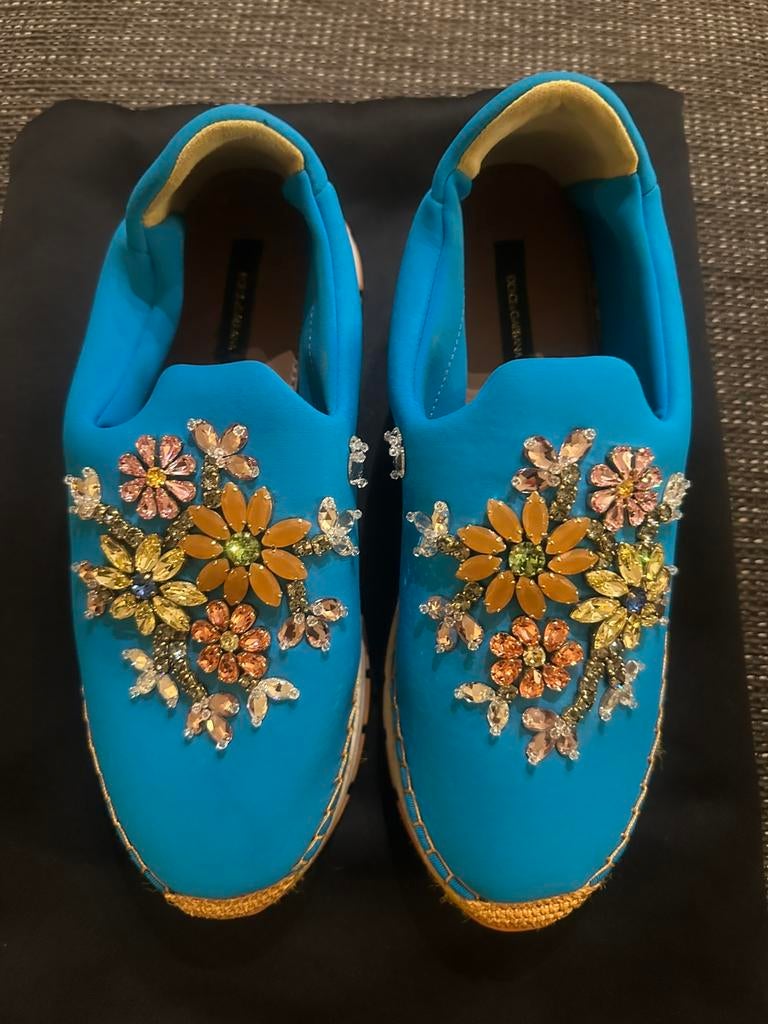 DOLCE GABBANA 40, Kleding | Dames, Schoenen, Ophalen of Verzenden, Zo goed als nieuw, Zwart, Sneakers of Gympen