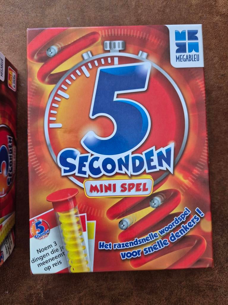 5 Seconden Mini Spel - Het razendsnelle woordspel, Hobby en Vrije tijd, Megableu, Megableu, Vijf spelers of meer, Ophalen of Verzenden