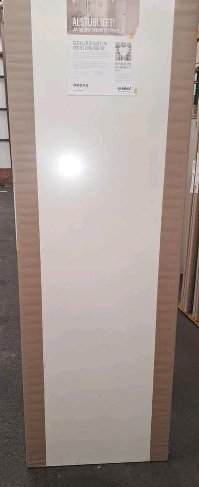 Svedex opdekdeur alpine wit, linksdraaiend, 78 x 231,5 cm, Ophalen, Nieuw, Binnendeur, 215 cm of meer