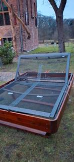 Auping spiraalbed 140x200 met ombouw, Huis en Inrichting, Twijfelaar, 200 cm, Hout, Verstelbaar