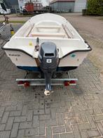 Mooie vis/toerboot, Watersport en Boten, Ophalen, Gebruikt, Tot 10 pk, 3 tot 6 meter