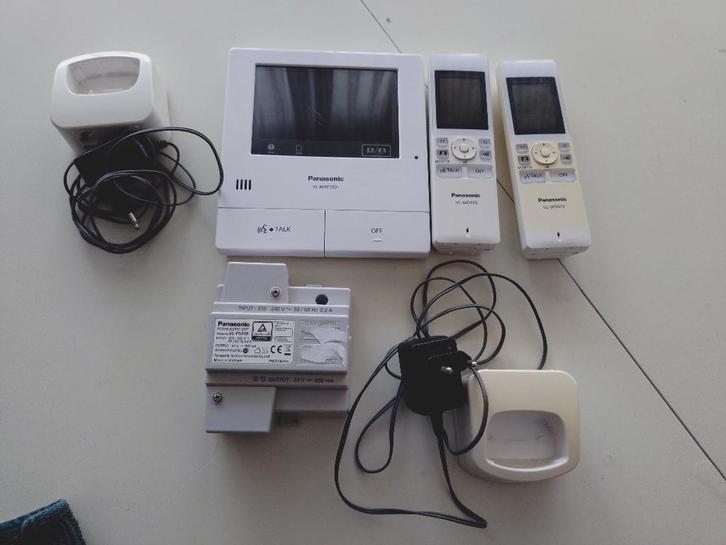Panasonic VL-MWD501 videofoon deurbel systeem + stroomvoorz, Huis en Inrichting, Deurbellen, Gebruikt, Bedraad, Ingebouwde camera
