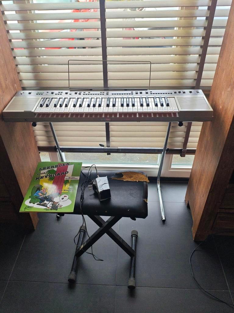 Yamaha keyboard PS-55 met standaard en krukje ( vintage), Ophalen, Yamaha, Met standaard, 61 toetsen