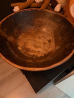 Oude handgemaakte houten deegkom / trog, Ophalen of Verzenden