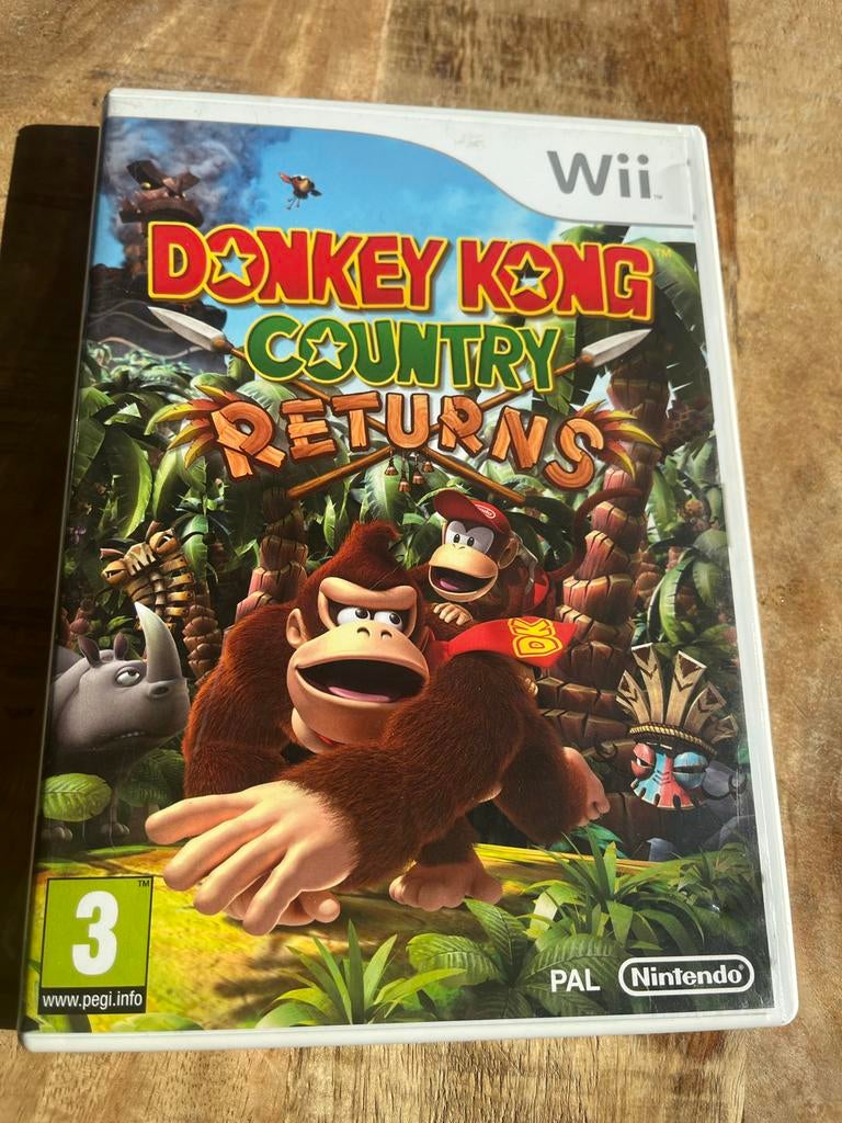 Donkey Kong Country Returns - Wii (PAL), 2 spelers, Eén computer, Ophalen of Verzenden, Zo goed als nieuw