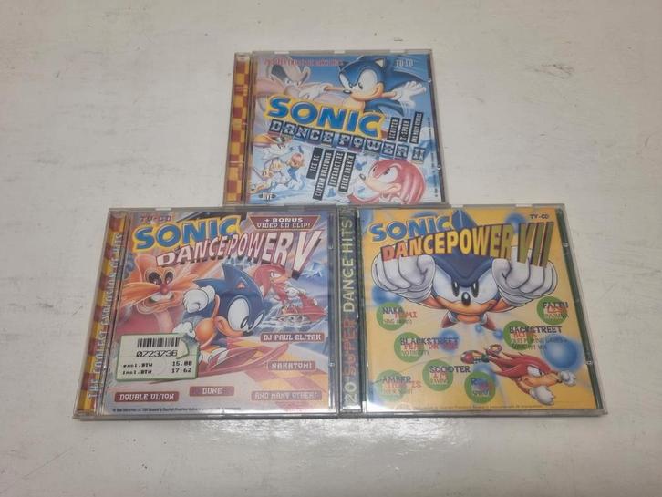 Sonic dancepower set van 3 CD's, Cd's en Dvd's, Cd's | Dance en House, Zo goed als nieuw, Ophalen of Verzenden
