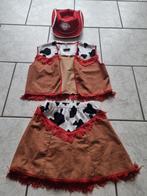Cowboy/Cowgirl verkleedset maat 128 met hoed, Ophalen of Verzenden, Zo goed als nieuw, 122 t/m 128, Meisje