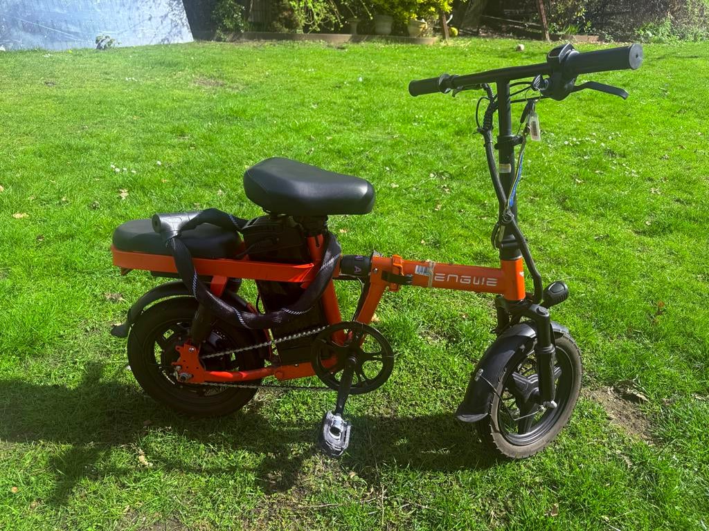 Engwe T14 Opvouwbare elektrische fiets, Fietsen en Brommers, Elektrische fietsen, Gebruikt, Minder dan 47 cm, 30 tot 50 km per accu