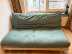 Groene Futon - 2-persoonsbed, Ophalen, Gebruikt, Tweepersoons, 200 cm