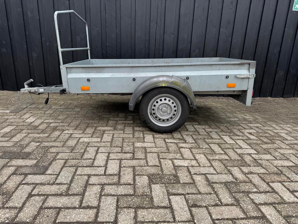 Humbaur enkelas aanhangwagen - Robuust en Betrouwbaar, Ophalen, Gebruikt