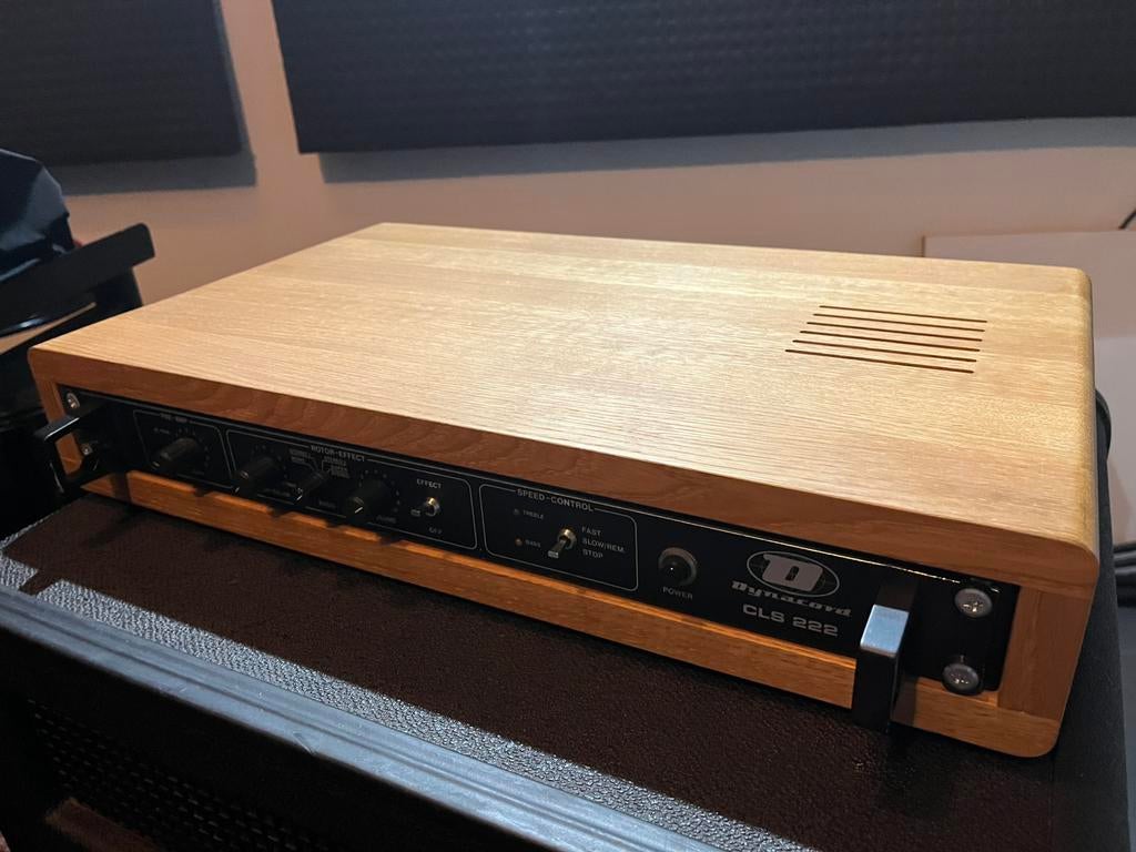 Leslie Dynacord cls222 in eiken omlijsting / 1u rack, Ophalen, Zo goed als nieuw