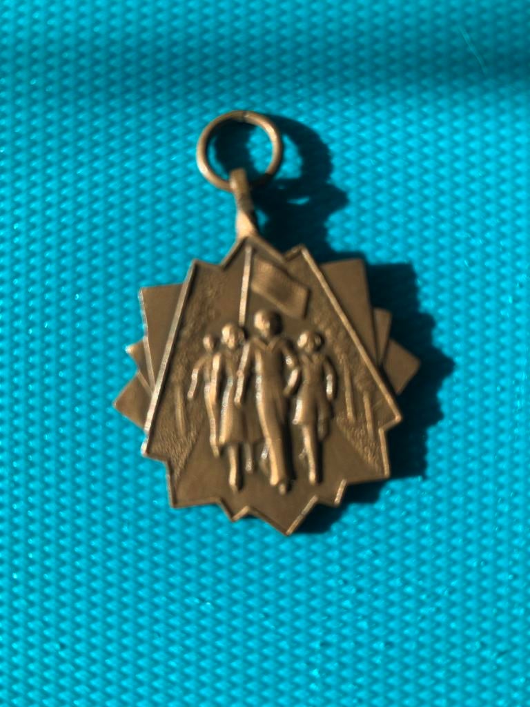 Medaille V.O.S Nijkerk 1947, Postzegels en Munten, Ophalen of Verzenden, Overige materialen