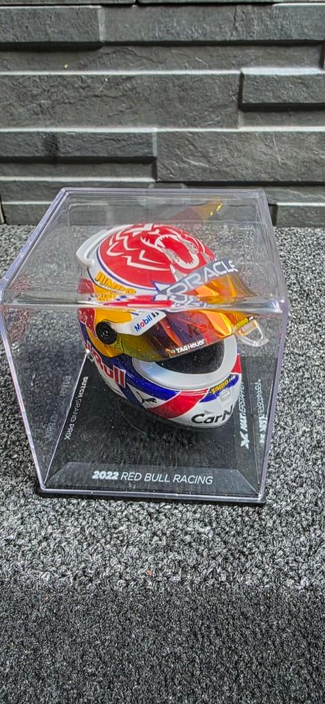 Max Verstappen Helm 1/8 Dutch GP 2022, Ophalen of Verzenden, Zo goed als nieuw