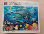 King Puzzel Dolphin Family 1000 stukjes, Ophalen of Verzenden, 500 t/m 1500 stukjes, Zo goed als nieuw, Legpuzzel