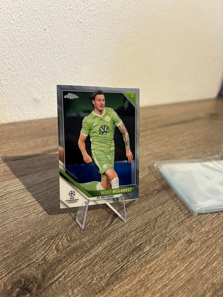 Wout Weghorst 2021-22 Topps Chrome UCL #91 VFL Wolfsburg, Ophalen of Verzenden, Zo goed als nieuw, Plaatje
