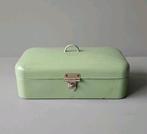 ✔️OPRUIMING Groene emaille broodtrommel '50 vintage curiosa, Ophalen of Verzenden