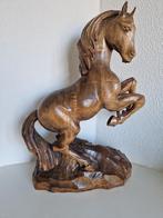 Handgemaakt massief houten paard, Antiek en Kunst, Kunst | Beelden en Houtsnijwerken, Ophalen of Verzenden