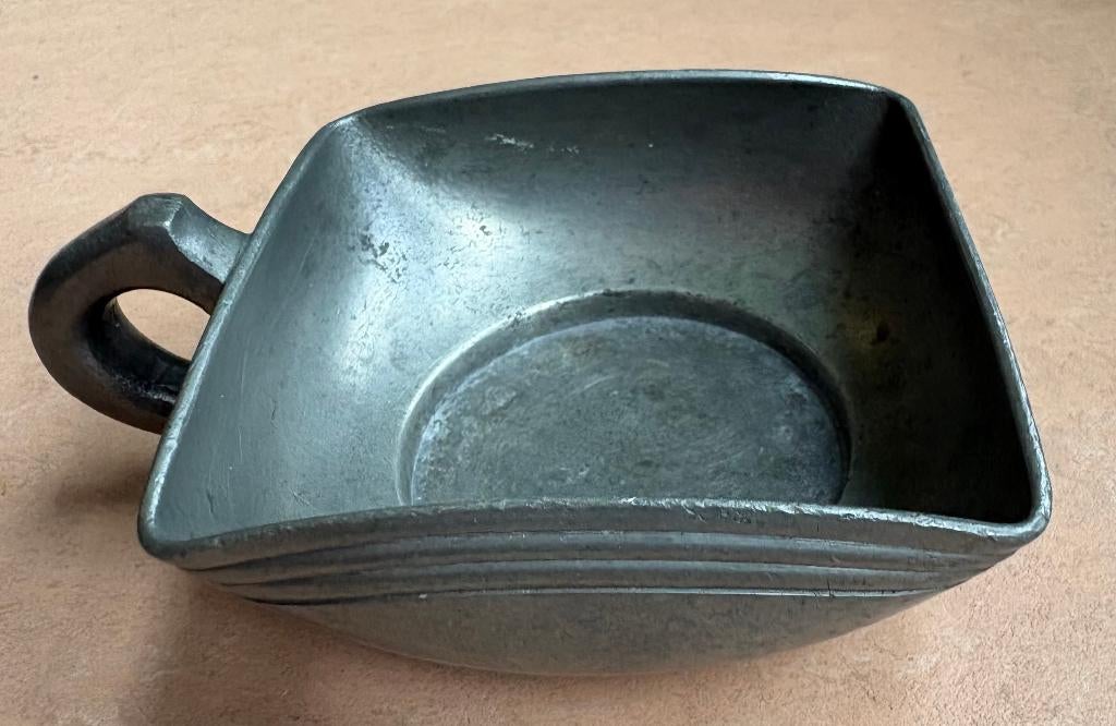 Fraai tinnen bakje / schaaltje, art deco, ZTI, Ophalen of Verzenden