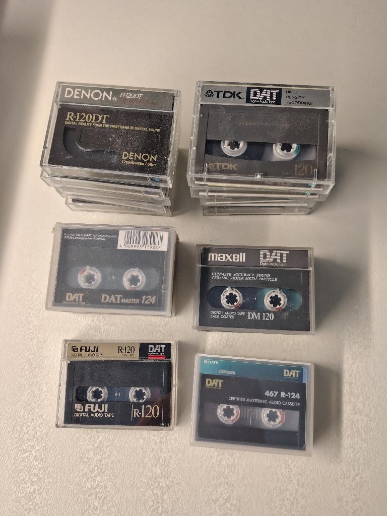 Maxell/TDK/BASF/Fuji/Denon/Sony DAT tapes 18 stuks, Ophalen of Verzenden, Gebruikt, Overige genres, 2 t/m 25 bandjes