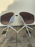 2 Hay AAC 222 22 223 stoel chair design modern bruin wit, Wit, Ophalen of Verzenden, Zo goed als nieuw, Nvt
