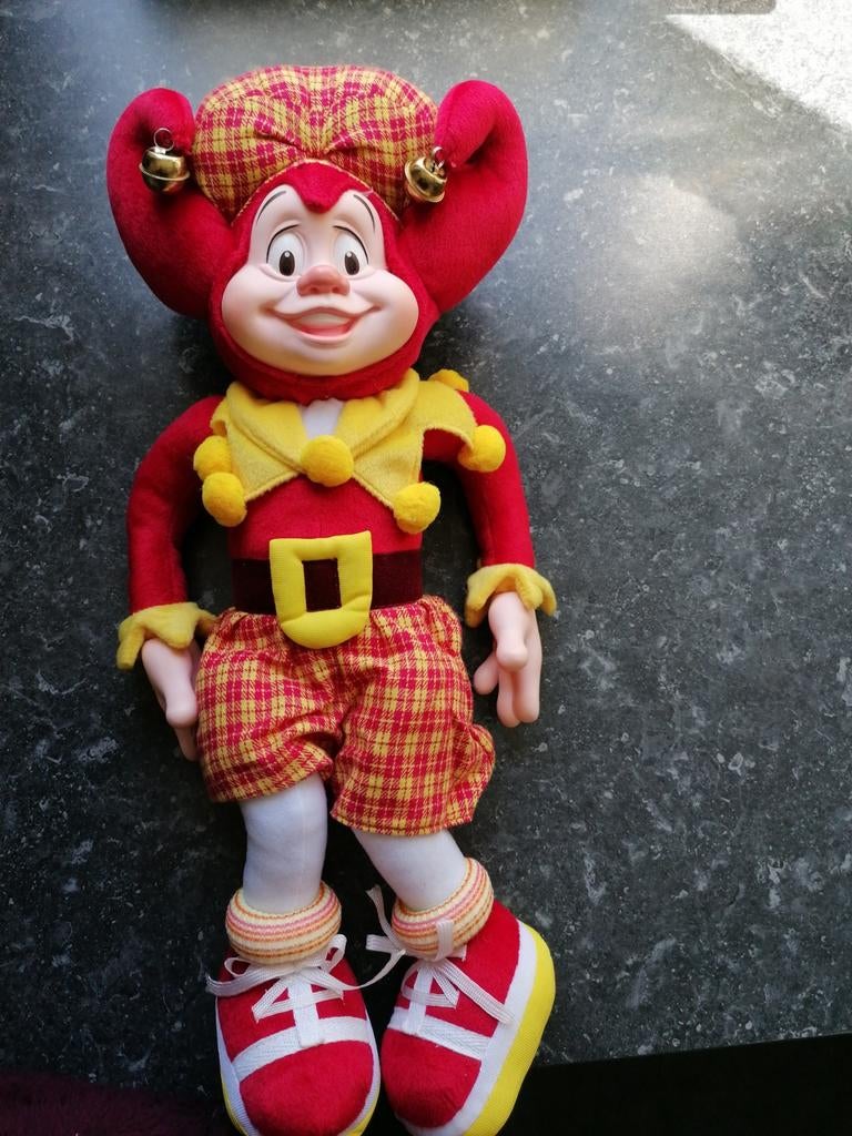 Efteling Pardoes pop met belletjes - Nieuw, 50 cm, Verzamelen, Efteling, Ophalen of Verzenden, Nieuw, Beeldje of Poppetje