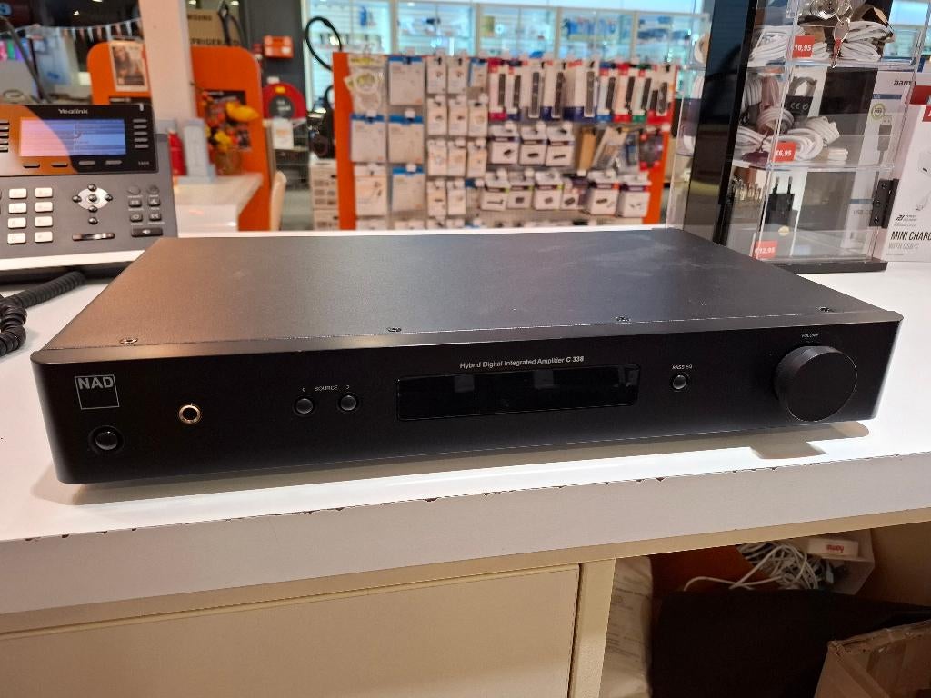 NAD C338 Hybrid Digital Intergrated Stereo Versterker, Nieuw, 120 watt of meer, Stereo, Ophalen