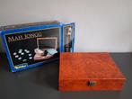 Mahjongg spel in houten kistje mah jong mahjong, Ophalen of Verzenden