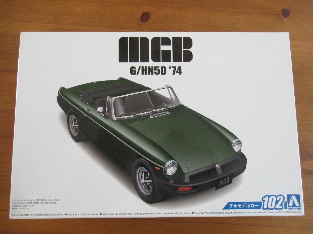 MG-B  Mk.3  1974  (Aoshima 1/24), Hobby en Vrije tijd, Modelbouw | Auto's en Voertuigen, Fujimi, Auto, Groter dan 1:32, Nieuw