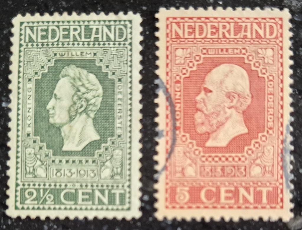 POSTZEGELS NEDERLAND 1913, Postzegels en Munten, Postzegels | Nederland, Verzenden, T/m 1940, Gestempeld